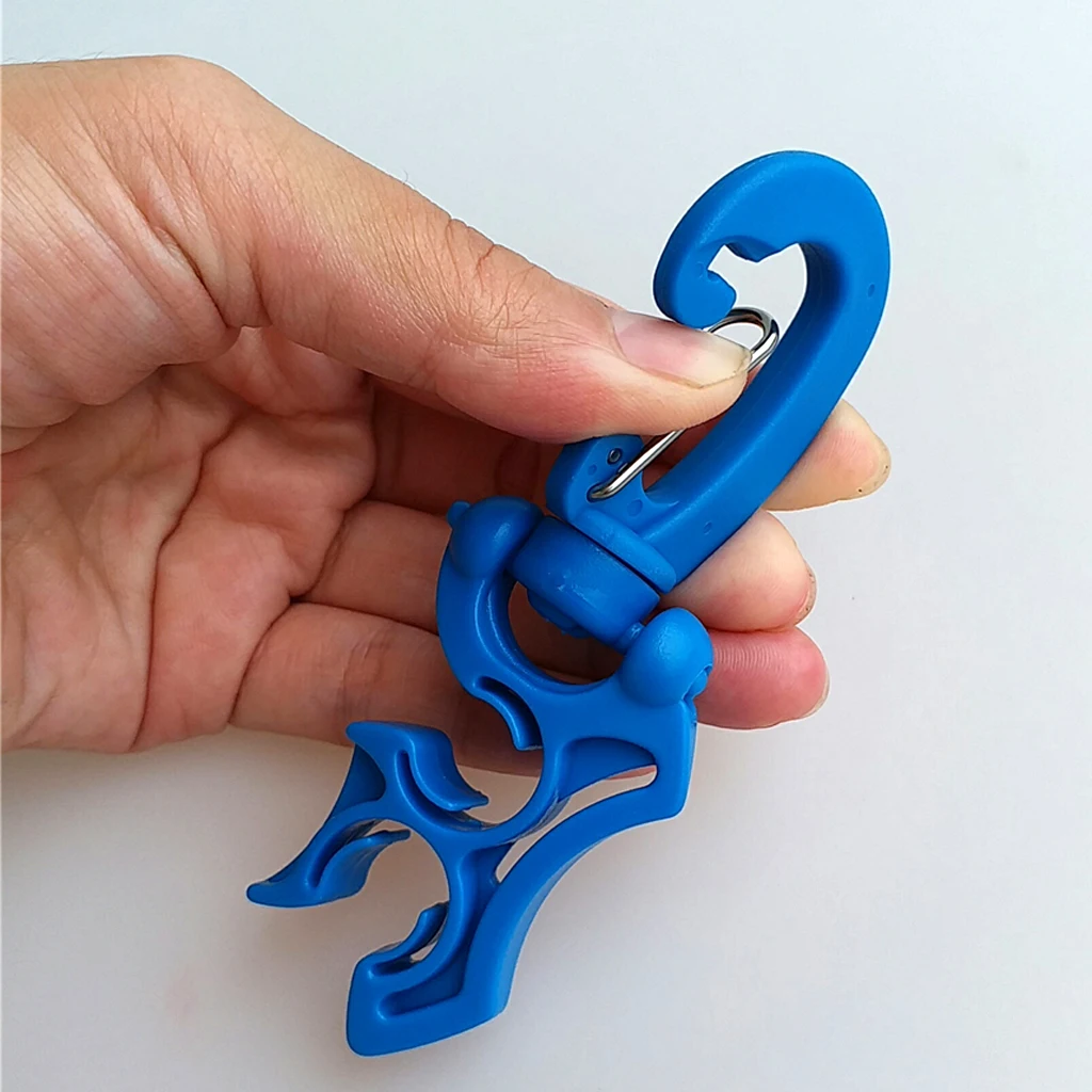 Heavy Duty Scuba Diving Diver Snorkeling Double 2 BCD Hose Holder Regulator Octopus Retainer with Swivel Snap Clip