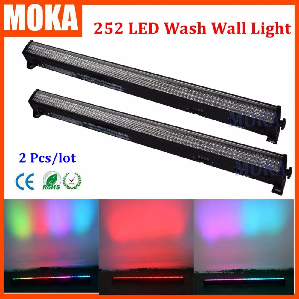 

2 pcs/lot 252 pcs10mm led wash light DMX512 outdoor Flood light landscape lamp Wall Wash Light garden flood wall lighting