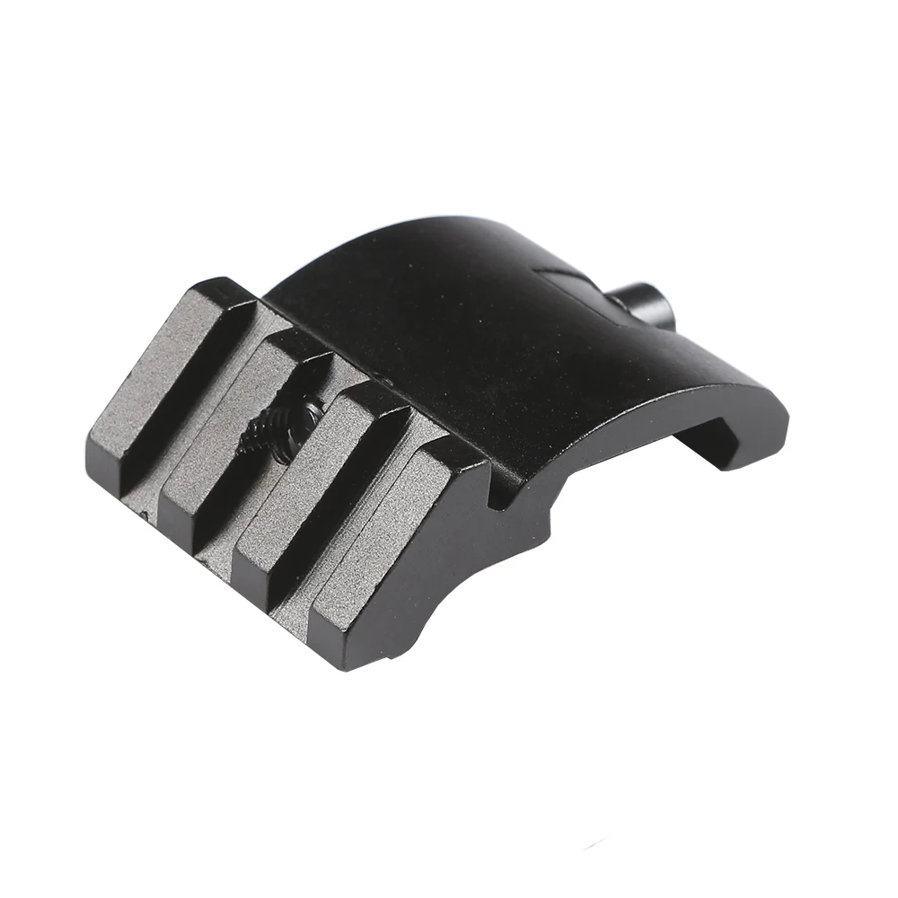 Black Low Profile 45 Degree Offset Picatinny Rail Side Mount for Rifle