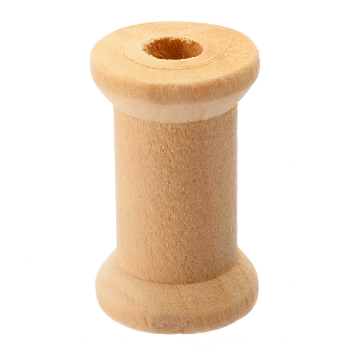 20pcs 27mm Wooden Bobbins Spools Reels Organizer Sewing Ribbon Textile Yarn Craft for Sewing Ribbons Twine Wood Crafts