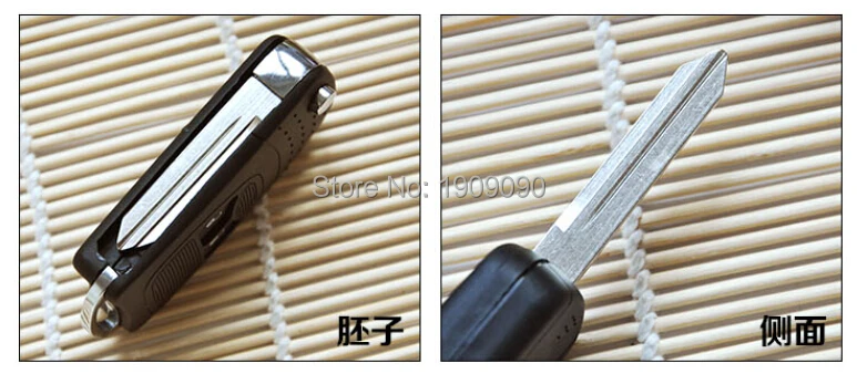 2 Buttons(Small Buttons) Chrysler Modified key shell with Battery Clamp (7).jpg