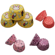 100 шт. форма для выпечки бумажная формочка для выпечки кексов форма для выпечки формы для выпечки Радуга Форма для кексов чашки бумага для выпечки инструмент для украшения Z409