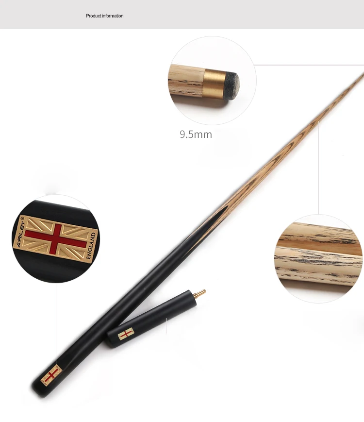 Профессиональный снукер RILEY One Piece Cue для соревнований ручной работы бильярдный
