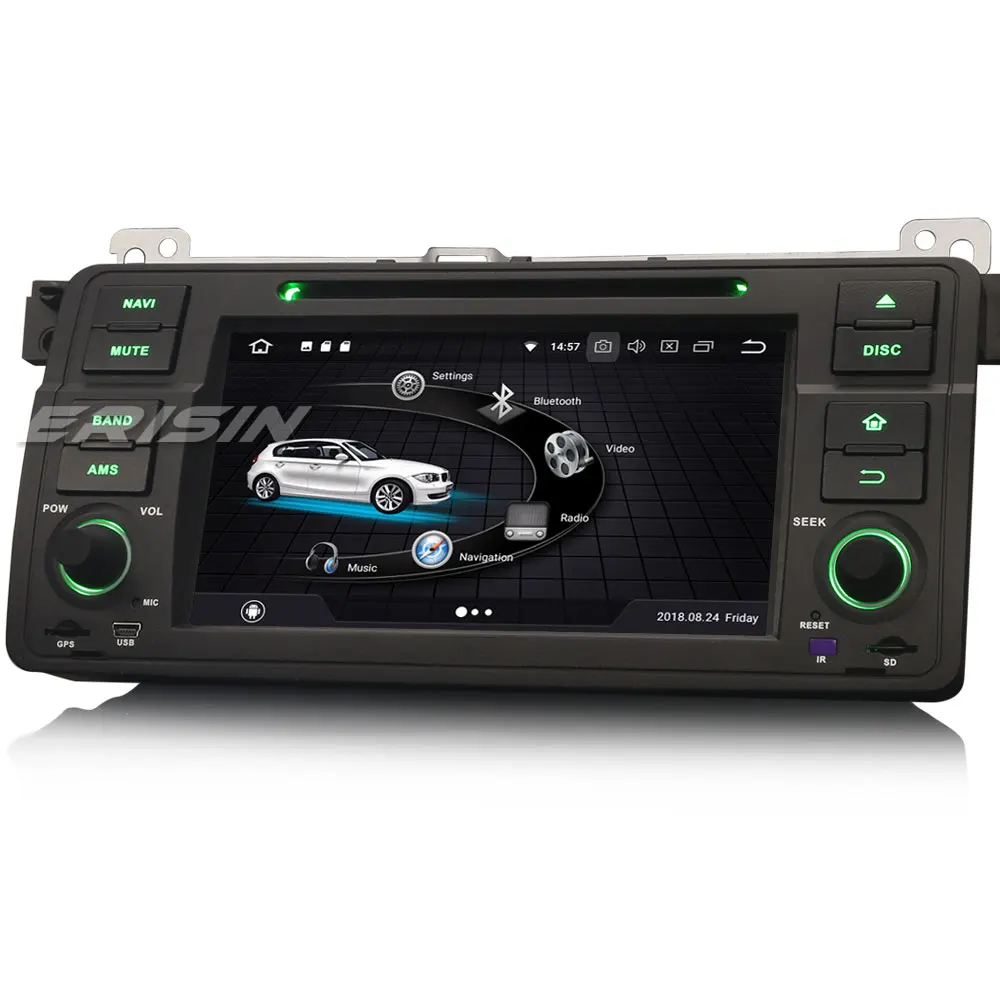 

Erisin ES7546B 7" Android 8.0 car dvd Octa core DAB+ TPMS OBD BT 4G For BMW E46 318 320 325 M3 Rover75 MG ZT