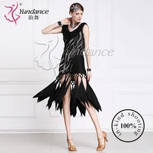 Новая Сальса Профессиональный Костюмы для латиноамериканских танцев платье для танцев для производительности для Обувь для девочек l-1536