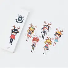 30 шт./кор. продукт kawaii лося студентка закладки канцелярский подарок реалистичные мультфильм закладки для офиса школьные принадлежности