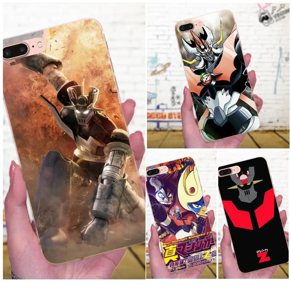 Мультфильм Mazinger Z мягкий силикагель для Galaxy A3 A5 A7 On5 On7 2015 2016 2017 Grand Alpha G850 Core2 Prime S2