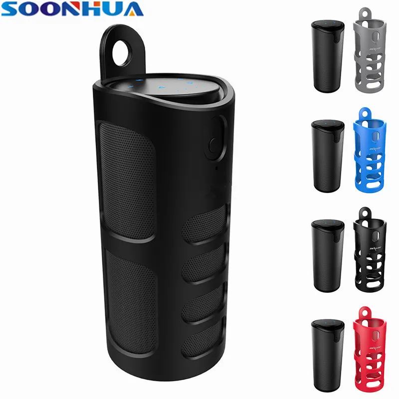 

SOONHUA 4000mAh Wireless Bluetooth Touch Control Speaker 3.5mm AUX Stereo HiFi Sound Support Handsfree With Noise Cancellation