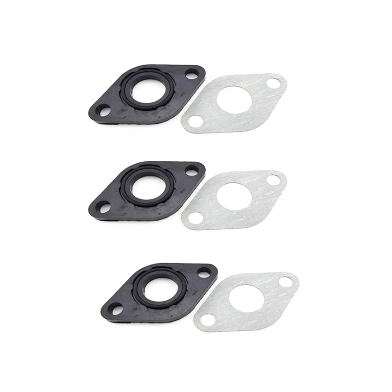 XLSION Aftermarket 3 комплекта 17 мм карбюратор воздушный фильтр для карбюратора прокладки для китайского мопеда скутер GY6 50cc