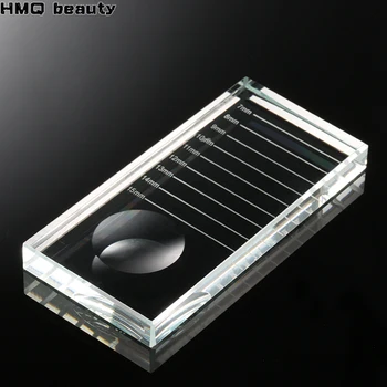 

Eyelash Glue Holder Individual Eyelash Extension Adhesive Glue Pallet Makeup Tool For Transparent Arrival Rectangular Crystal