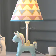 Настольная лампа с мультяшной лошадью, настольная лампа для чтения, модная мультяшная лампа abajur для детской комнаты, декоративная лампа 110 В/220 В, Троянские настольные лампы