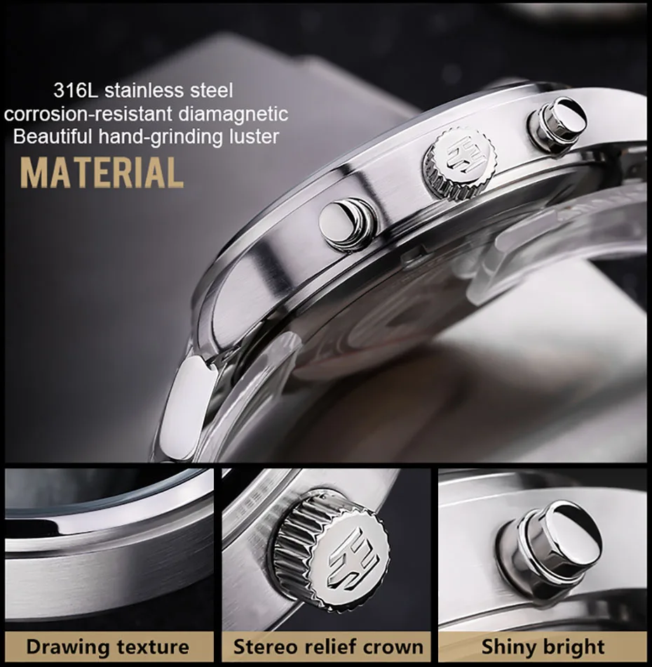Holuns Mens Watches Brand Luxury Quartz Business Sport Wristwatch Classic Stainless Steel Waterproof Relogio Masculino (23)