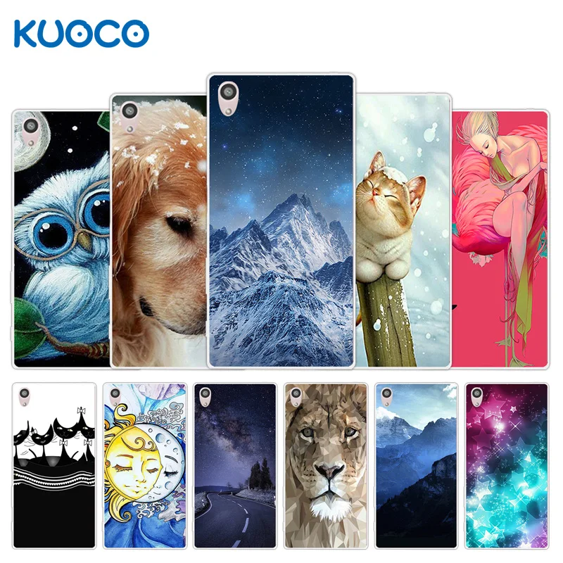 

for Sony Xperia Z5 E6603 E6633 E6653 E6683 Cover Scenery Design Soft TPU Back Protector Case for Sony Z5 Cases Clear Silicon