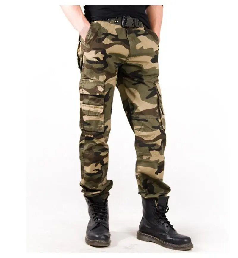 Брюки для девочек Для мужчин быстросохнущая Костюмы Камуфляж Cargo брюк мужской тактические человек Pantalon Homme Военная Униформа Брюки для