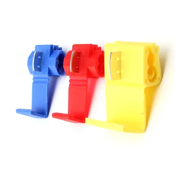 

100 Pcs/Set Electrical Cable Connectors Fast Quick Splice Lock Wire Terminals Crimp 600V