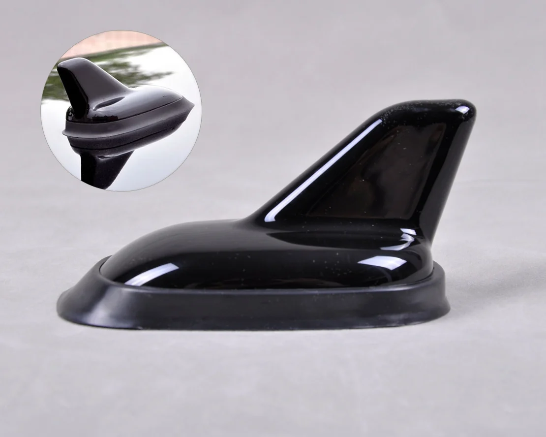 

DWCX Car Auto DECORATIVE CAR ROOF TOP SHARK FIN ANTENNA DUMMY AERIAL TRIM W/3M TAPE for VW Audi Ford Toyota Chevrolet Kia