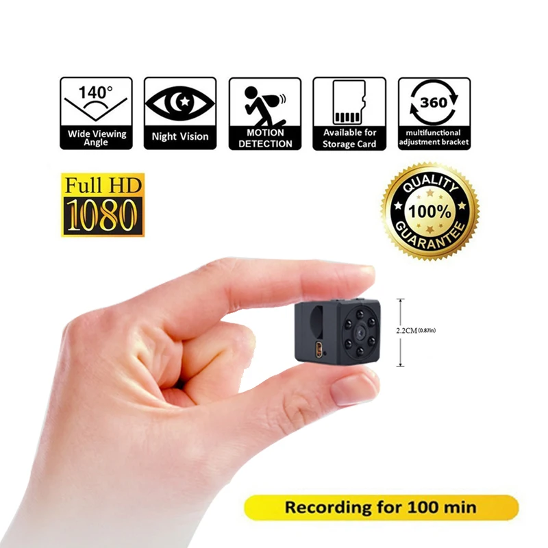 

1080P Mini Camera Night Vision Mini Camcorder Sport Outdoor Portable Recorder Magnetic Motion Secret Cam