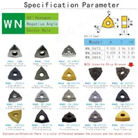 טונגסטן פלדה WNMG080404-CQ ZC25 הבינוני סיום העיבוד השבבי 10pcs MOSASK של ותוספות קרביד טונגסטן בצר עיבוד פלדה (4)