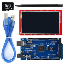 3.2 inch TFT LCD Display module Touch Screen Shield Kit onboard temperature sensor + Touch Pen / TF card /Mega2560 for Arduino