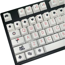 Poker keycap PBT серия Вишневый ключ файл конфигурации специального назначения для механической клавиатуры