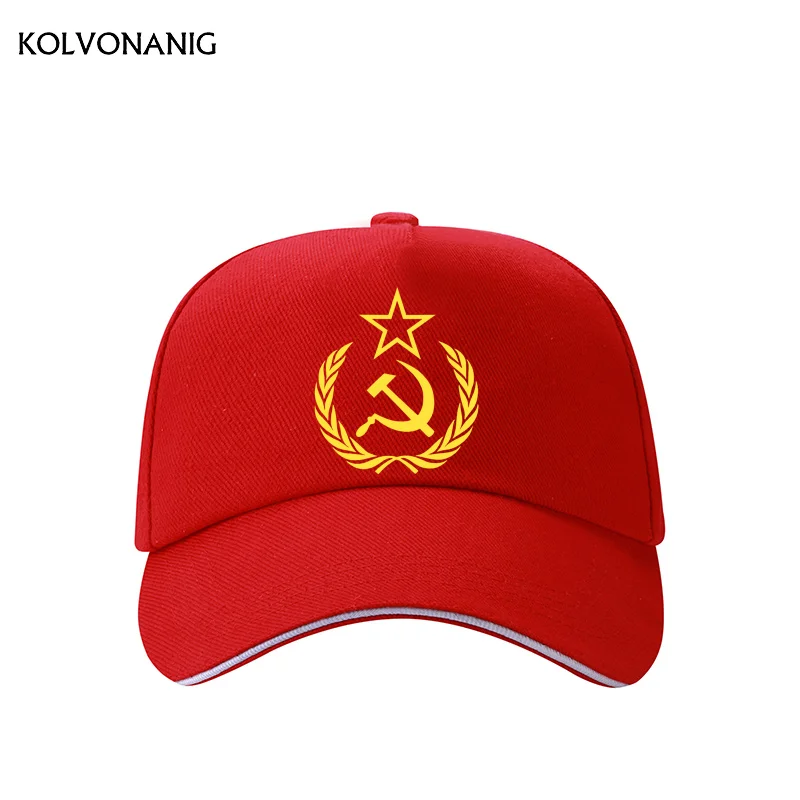 KOLVONANIG CCCP, бейсболка с принтом с русскими буквами, хлопок, Бейсболка унисекс для взрослых мужчин и женщин, высококачественные кепки