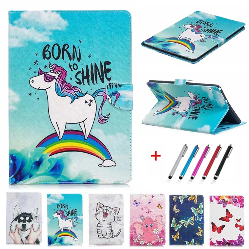 

For Huawei MediaPad T3 10 AGS-L09 AGS-W09 9.6" Case Kawaii Unicorn Cat Puppy Cover for huawei mediapad t3 10 case coque funda