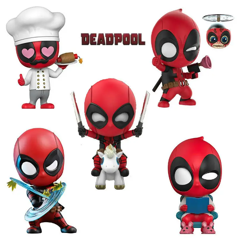 

Deadpool & Kidpool & Dogpool Cosbaby Chef Ver. Bullet repels Ver. Comic Figure TOY