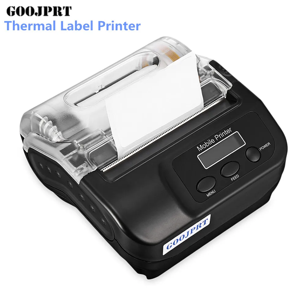 GOOJPRT SP400 80mm Bluetooth Portable Thermal Label Printer Sticker