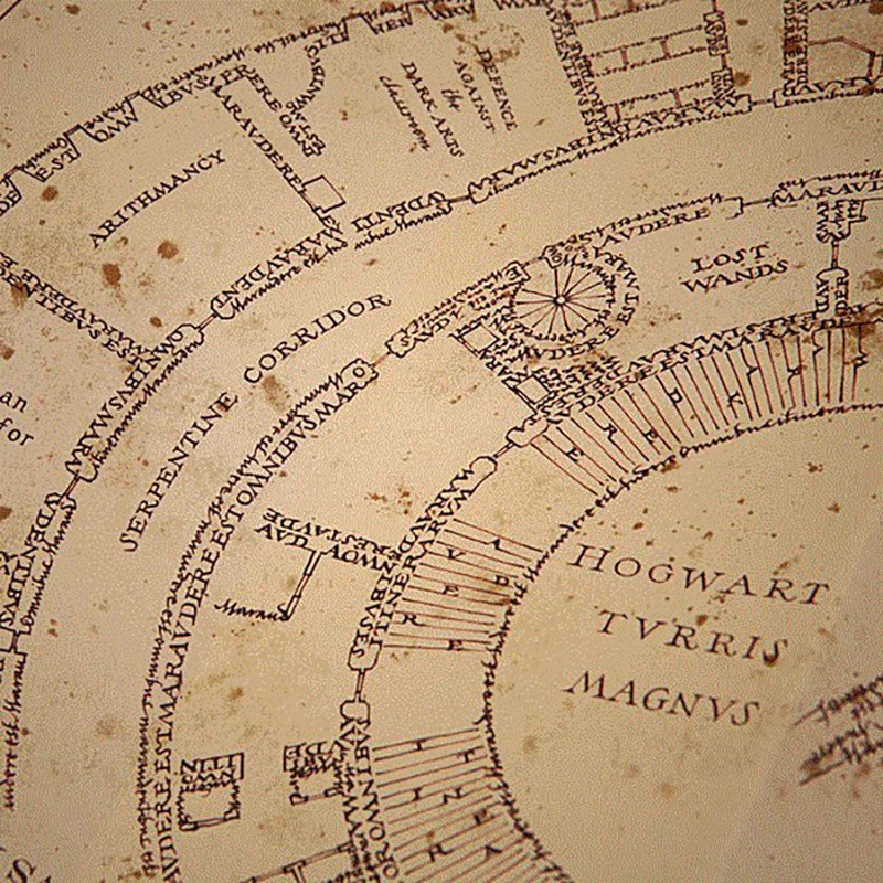 76x22 см hp фильм Гарри карта мародера коллекционные Ретро пергаментные карты Косплей Реквизит подарки игрушки hp вентиляторы