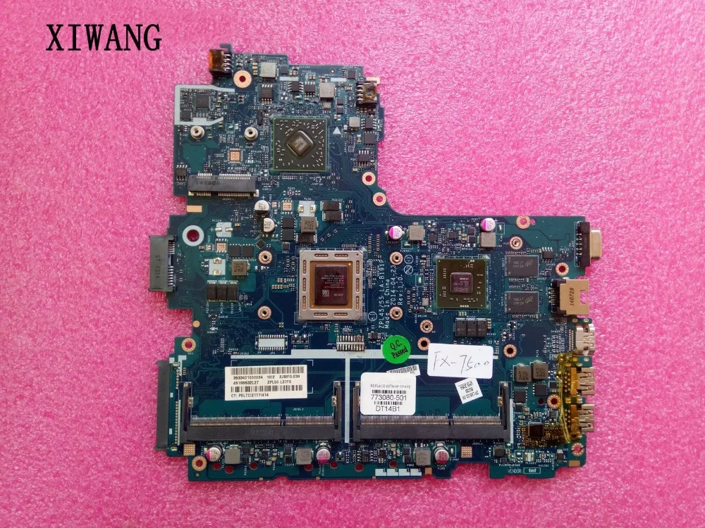

773080-001 773080-501 ZPL45/55 LA-B191P For HP 445-G2 455 G2 laptop motherboard 779921-601 773080-601 FX-7500 CPU