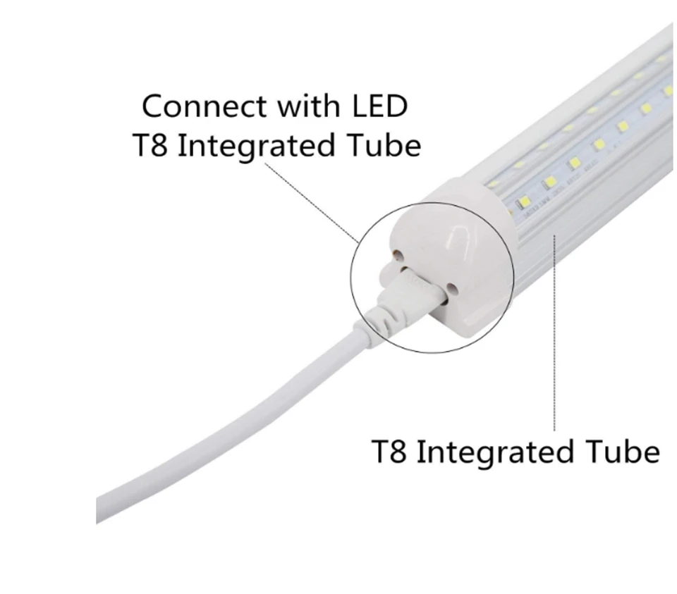 1FT-5FT T5 T8 двойной конец 3Pin светодиодный соединительный кабель Провода, T5 T8 удлинитель для интегрированного светодиодный люминесцентный Светильник лампы