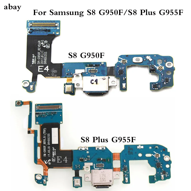 

Replacement Charging Flex Cable for Samsung Galaxy S8 plus G950F G955F Charging Port Microphone USB Socket Dock Connector for S8