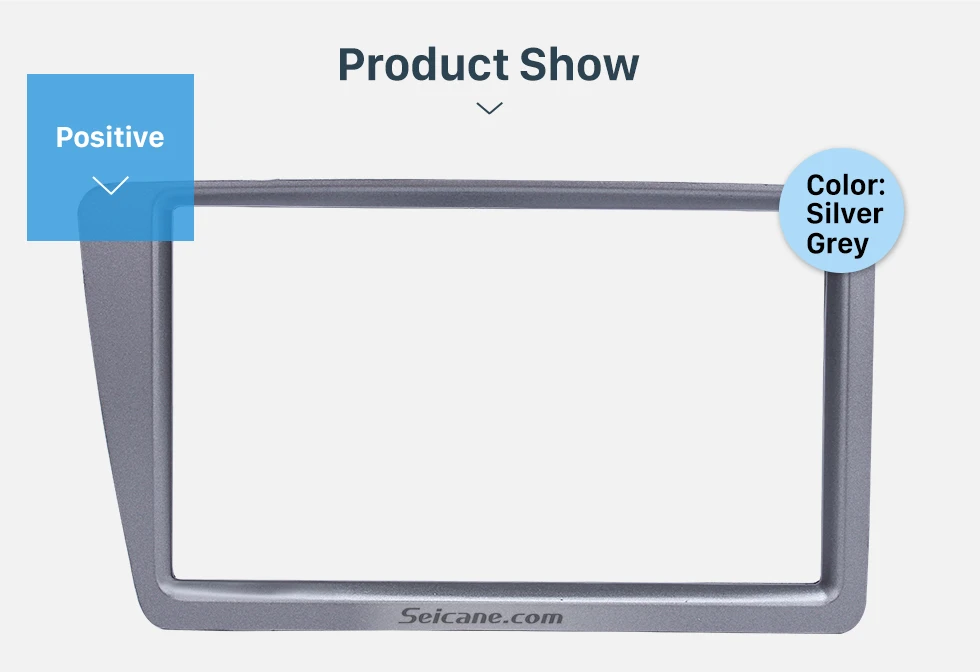 Seicane Silver Grey Двойной Дин Радио кадров Комплект для Honda Civic RHD стерео Интерфейс CD отделкой в тире ободок