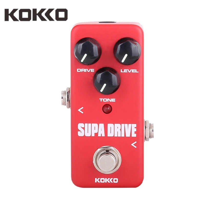 KOKKO FOD5 Mini Supa Drive Effect Guitar Pedal Ture Bypass Guitarra Effects For Electric Bass Guitar Parts Accessories Red