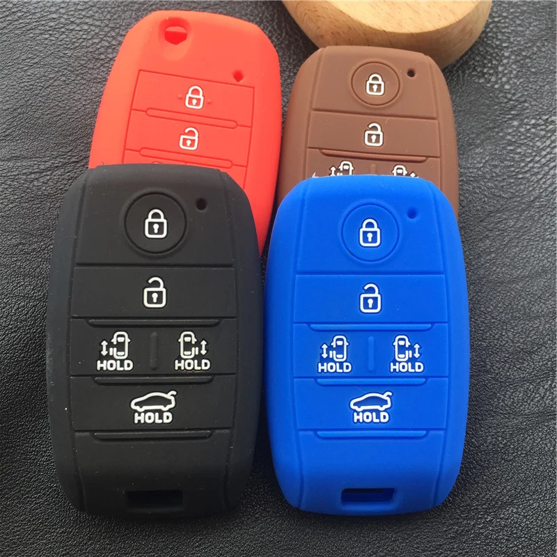 Silicone Rubber Car Key Cover Case For Kia Grand Carnival Sorento 
