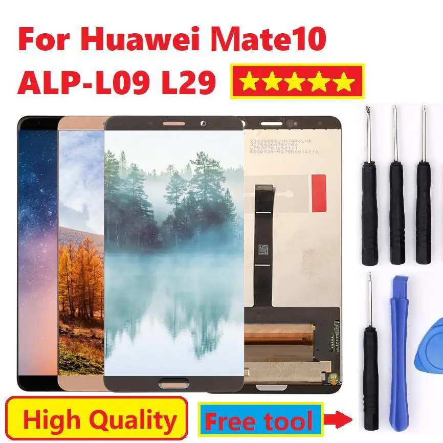 

For Huawei MATE 10 LCD Display Touch Screen For Mate10 Digitizer Sensor Assembly 5.9 inch 2560*1440 with Free Tools