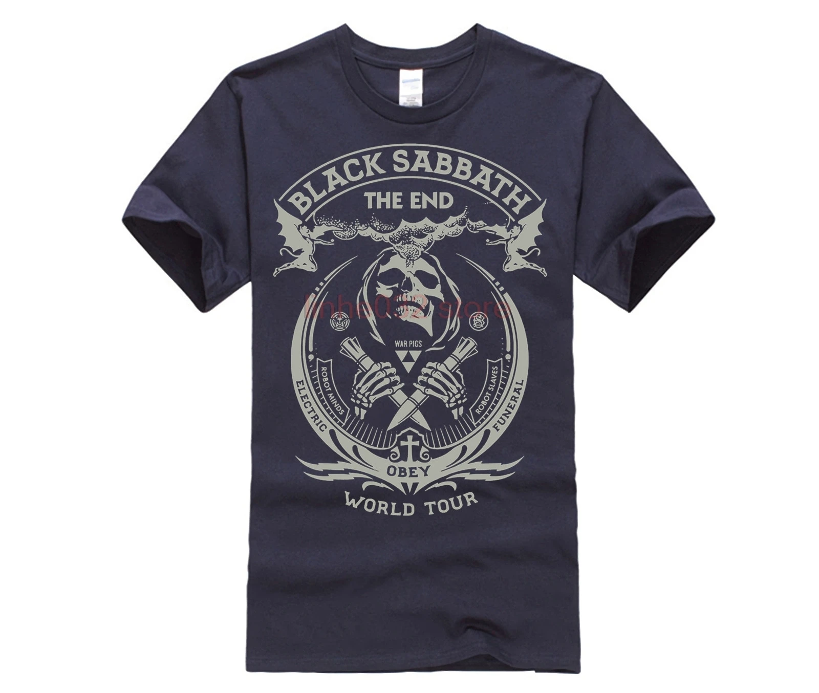 Black Sabbath футболка для мужчин the end World Tour футболки рок н ролл футболки для мужчин короткий рукав хлопковые футболки Guy Merch