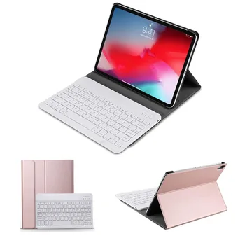 

Slim Detachable Folio PU Case Wireless Bluetooth Keyboard Stand Removable Lightweight Cover Case For iPad Pro 11 inch 2018 Model