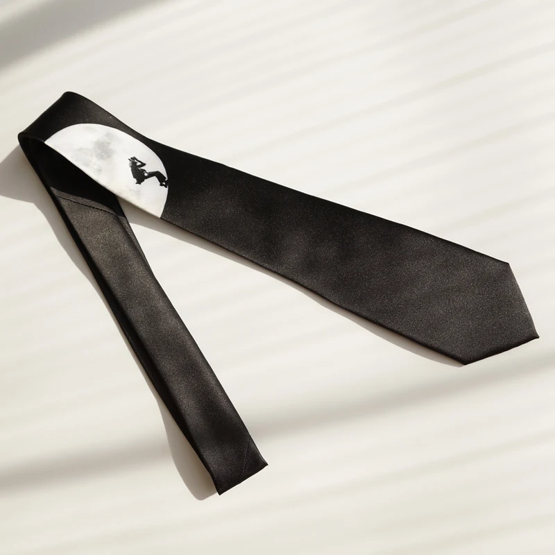 В подарок vitange стиль космическая Прогулка творческий черный галстук olded ткань для коробка для вечеринки Упаковка 1 шт