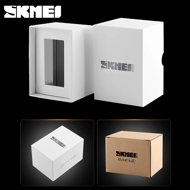 SKMEI 100% оригинальная белая коробка для часов хорошее качество защита подарочных