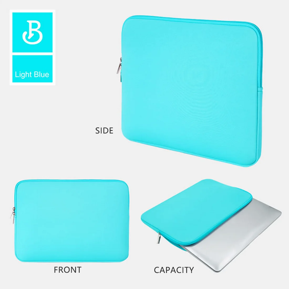 Colorful Waterproof Neoprene Computer Protective Cover Flat Cover Laptop Notebook Case Tablet Sleeve Cover Bag