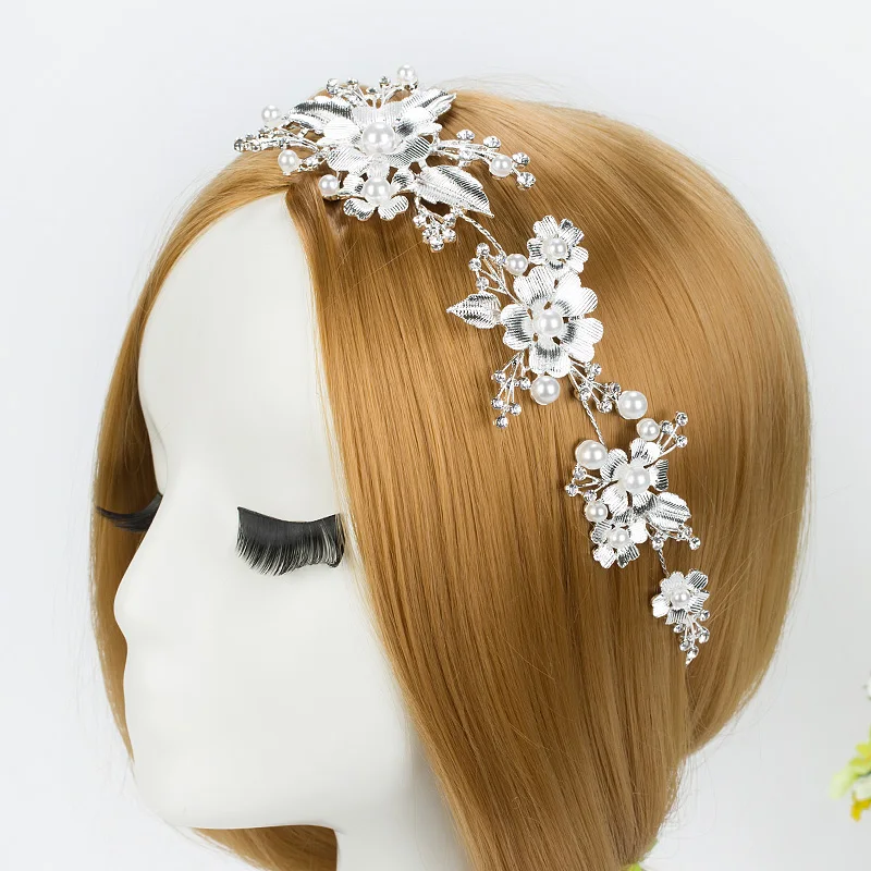 Bridal Rhinestone Crystal Hair Vine Tiara Crown Wedding Hair Chain Headpiece Floral Headband Hair Ornaments for Women HOT Sale - Image 5