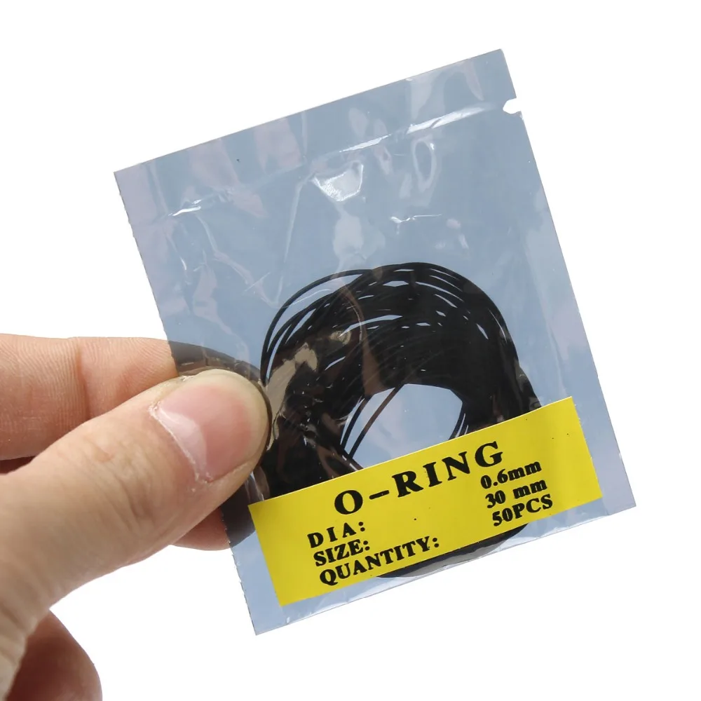 50pcs 0.6mm 12mm 30mm O Ring Rubber Seal Washers Waterproof Round Watch