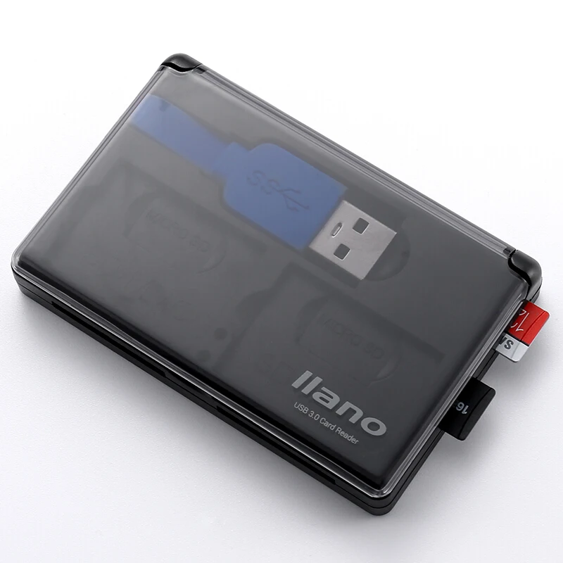 Llano 4 в 1 USB 3,0 смарт-кард-ридер для SD/TF карт памяти флэш мульти-кард-ридер 2 карты Одновременное чтение записи