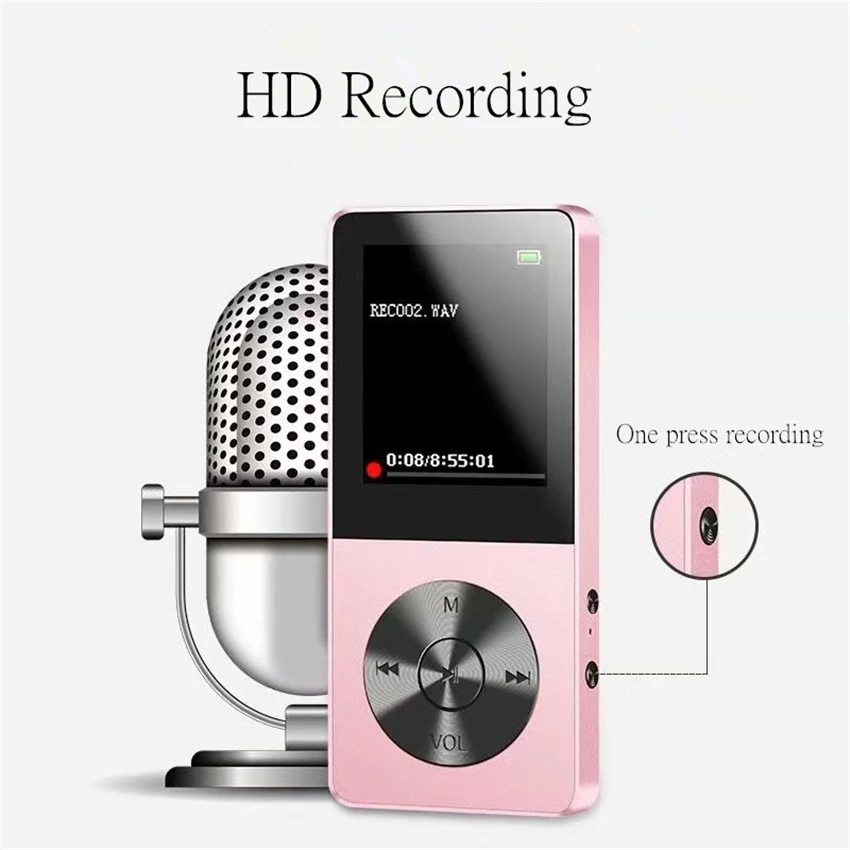 16 ГБ Мини Спортивный MP3 музыкальный плеер JS 09 TFT экран HIFI Поддержка TF карта