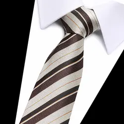 2018 горячая Распродажа золото полосатые галстуки для мужчин 8 см свадебные аксессуары галстуки человек вечерние Бизнес Формальные