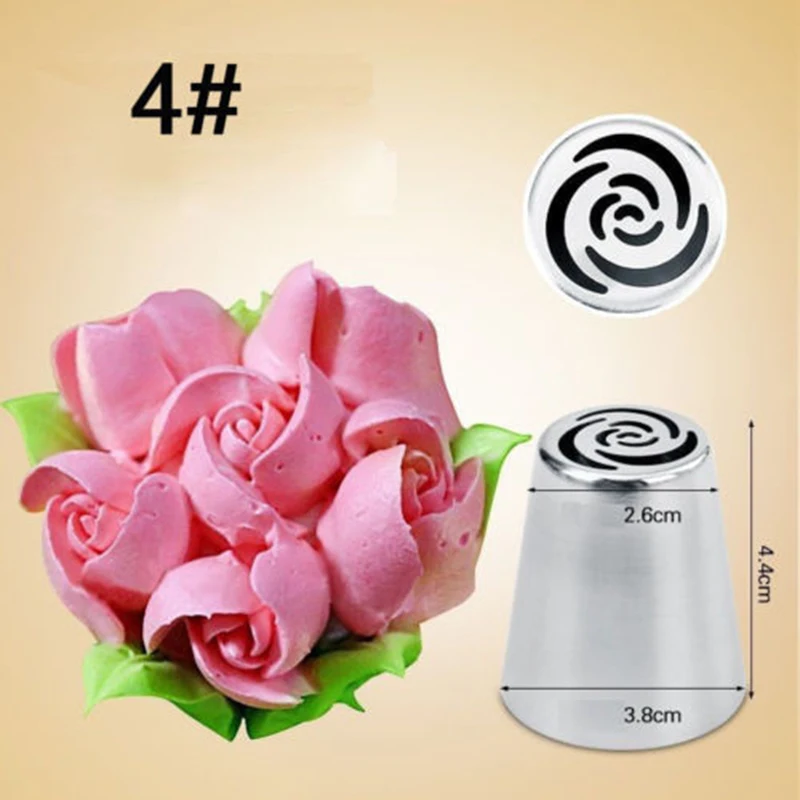 

Pastry Cake Icing Piping Nozzles Russian DIY Decorating Baking Tips Pastry Cookie Chocolate Stencil Cake Tools Dessert Decorator
