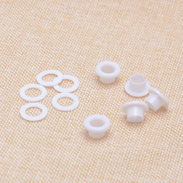 7 x 13 mm White Round Plastic Grommet Eyeleteyelets plasticeyelet