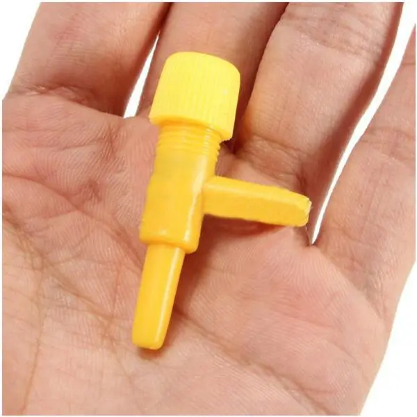 

10x Aquarium Air Line Tubing Fish Tank Oxygen Air Pump Volume Flow Control Valve Color:Yellow