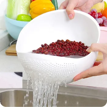 

Free shipping Kitchenware tools plate for Wash rice vegetables and fruits plastic clean basket washing Environmentally friendly